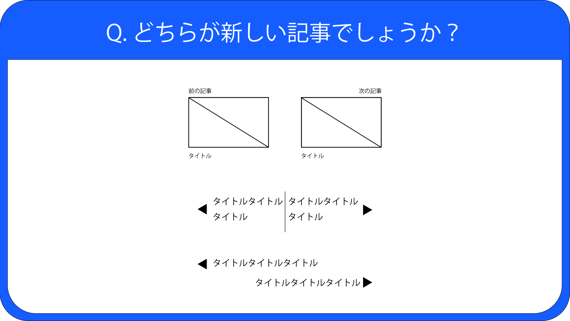 ブログのユーザーエクスペリエンスを考えて欲しい。前後の記事のナビゲーション